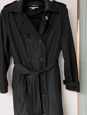 Isaac Mizrahi Black Trench Coat